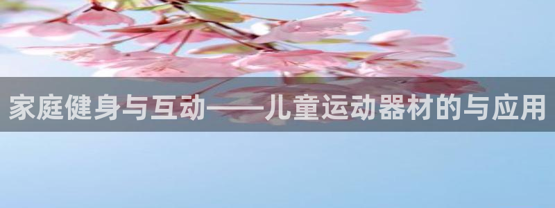 凯捷体育娱乐平台：家庭健身与互动——儿童运动器材的与应用