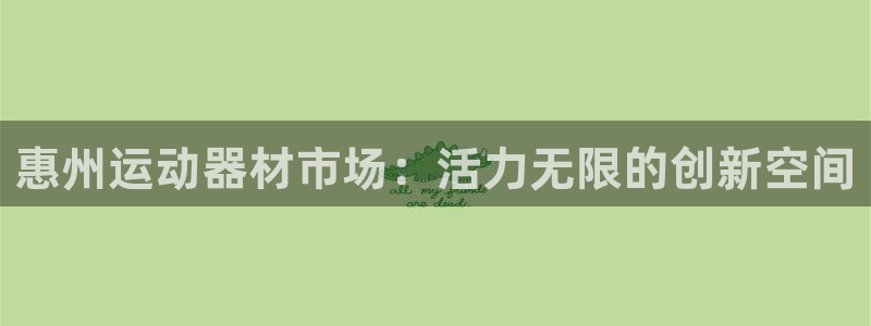 海南凯捷体育发展怎么样：惠州运动器材市场：活力无限的